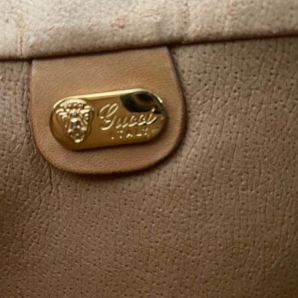 VINTAGE Gucci GG shoulder bag tan beige - Picture 11 of 16